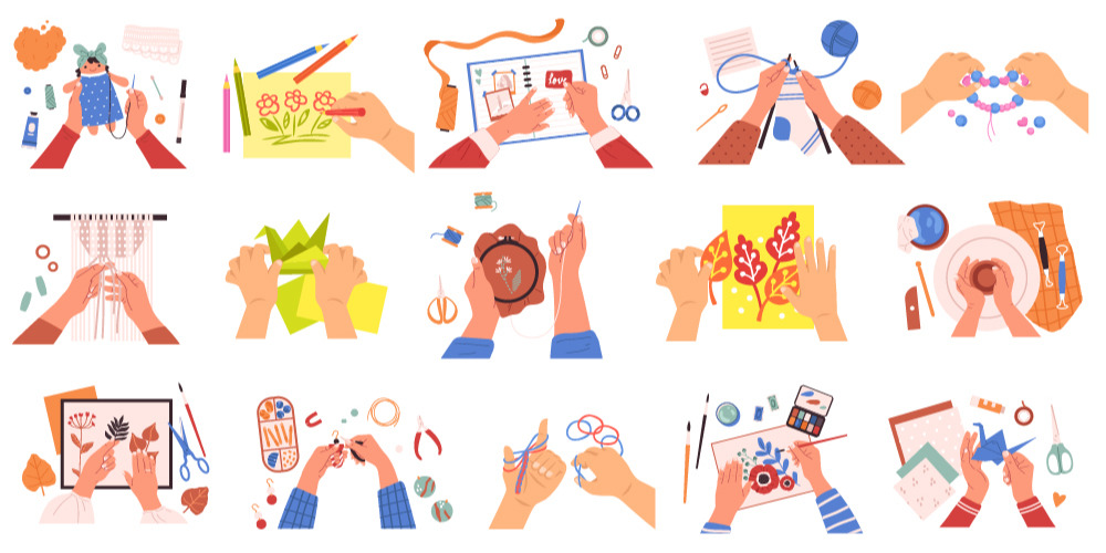 Illustration of craft making